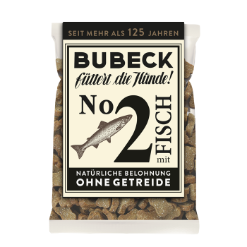 Bubeck - No. 2 mit Fisch - getreidefrei - gebackenes Hundeleckerli, 210 g