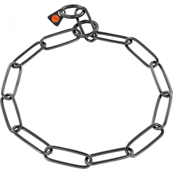 Halskette langgliedrig - Edelstahl Rostfrei schwarz, 3,0 mm