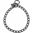 Halskette runde Glieder - Edelstahl Rostfrei schwarz, 4,0 mm
